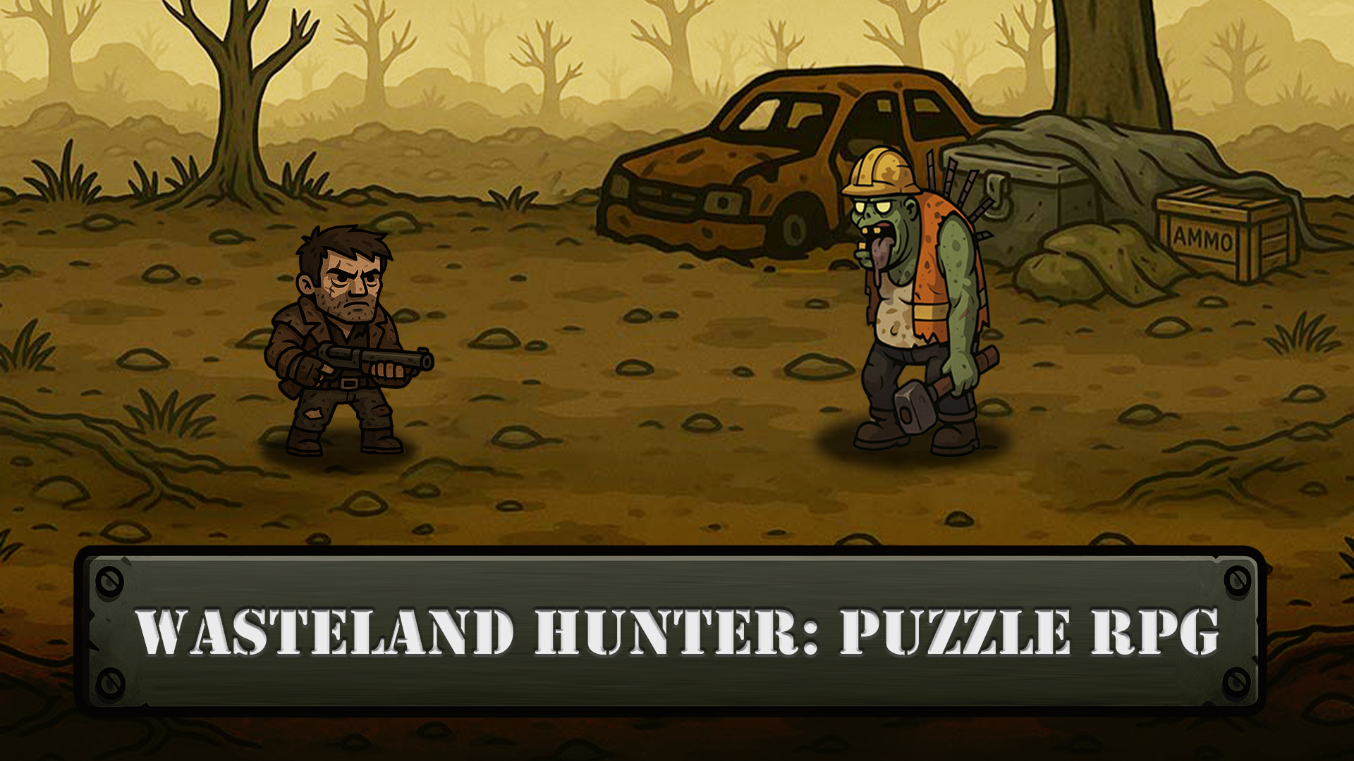 Wasteland Hunter: puzzle RPG