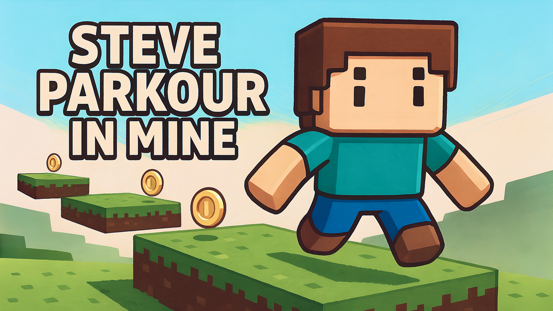 Steve parkour in mine