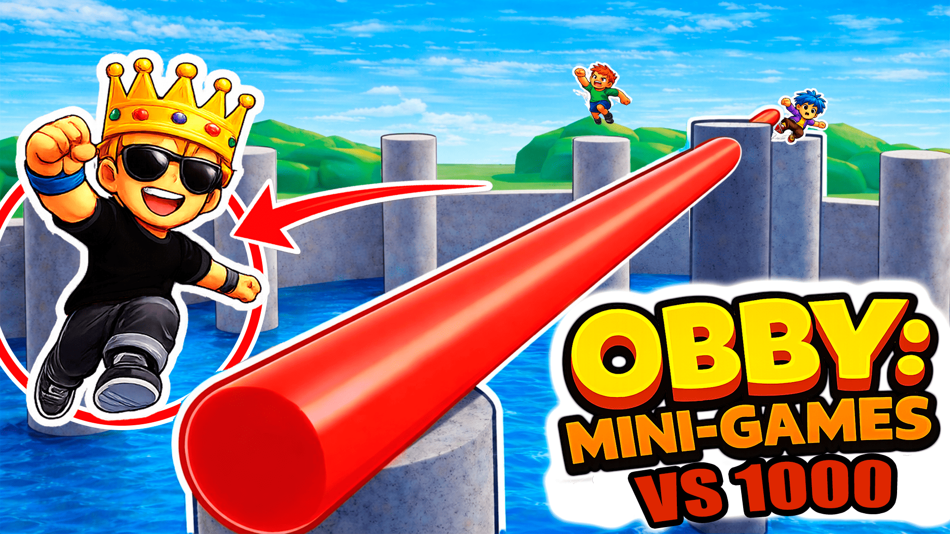 Obby: Mini-Games VS 1000