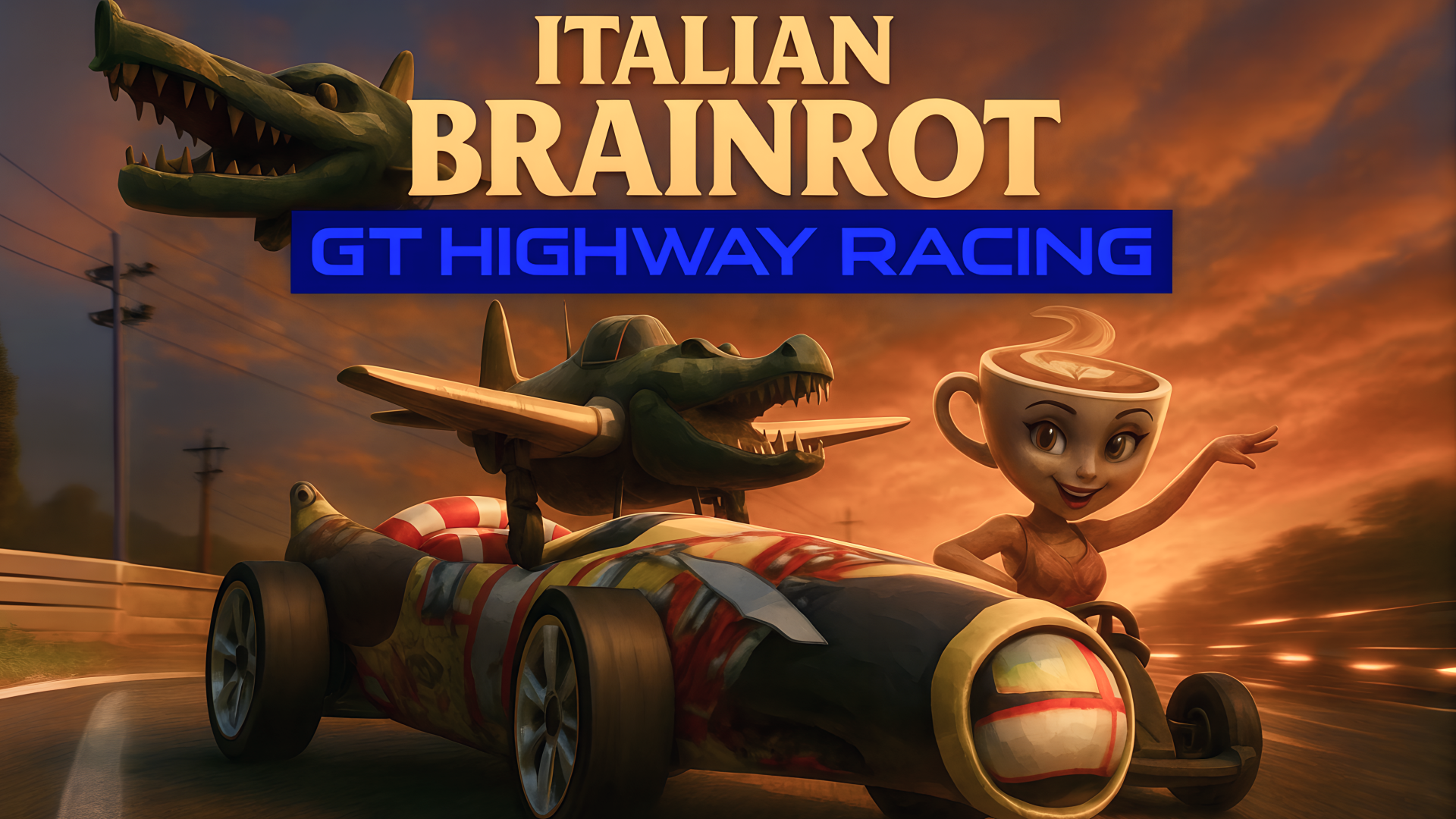 Italian Brainrot GT Highway Racing