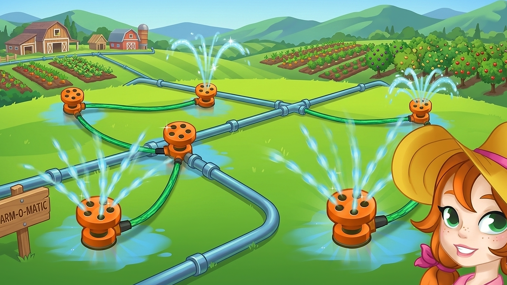 Happy Farm 1 Line Puzzle