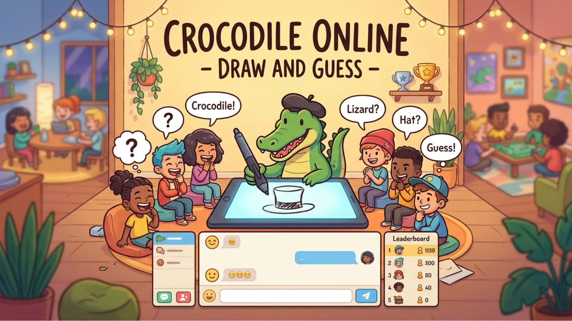 Crocodile Online - Draw and Guess