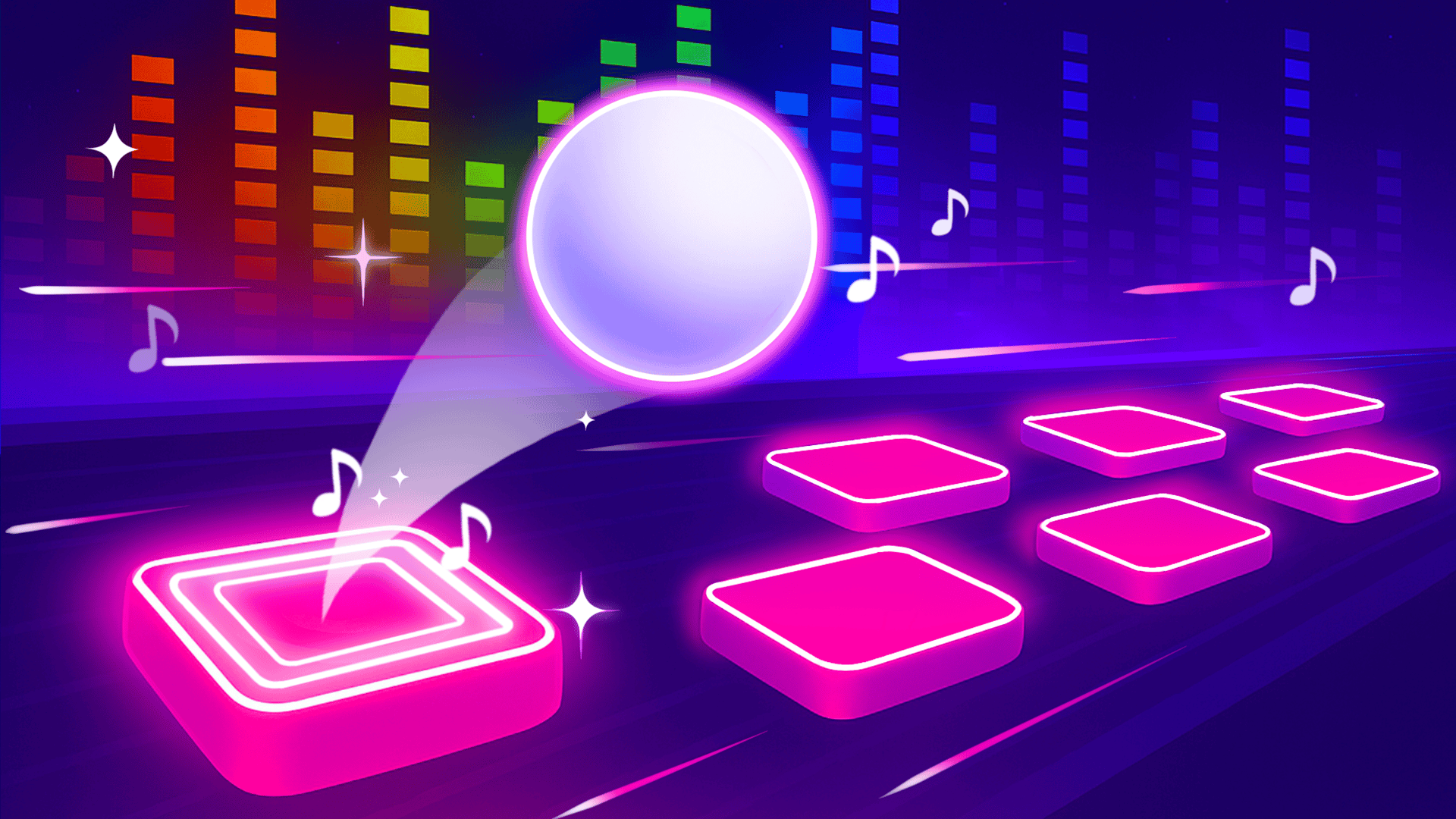 跟著歌曲節奏跳躍！音樂球！