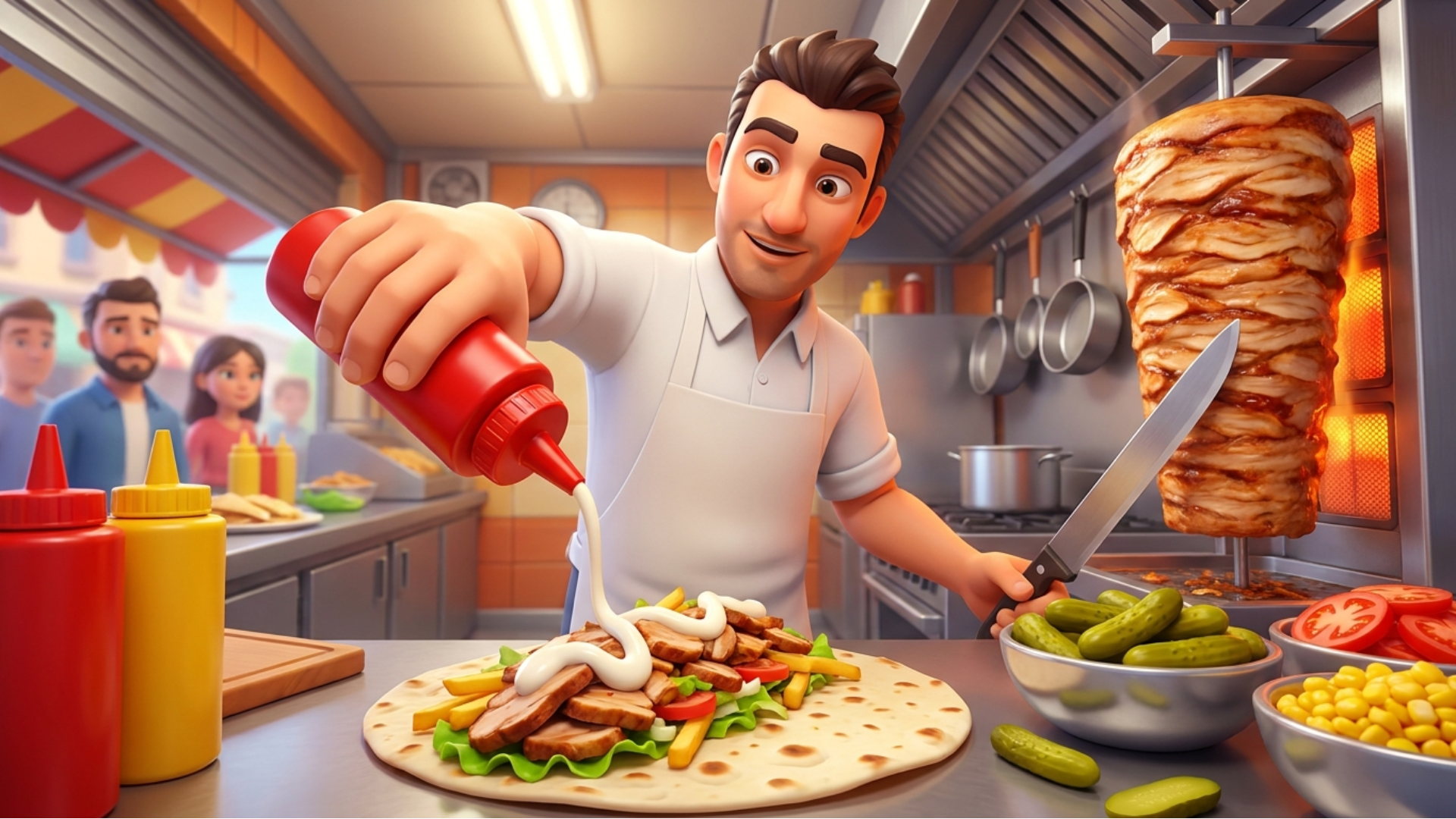 Cooking Shawarma Idle Game