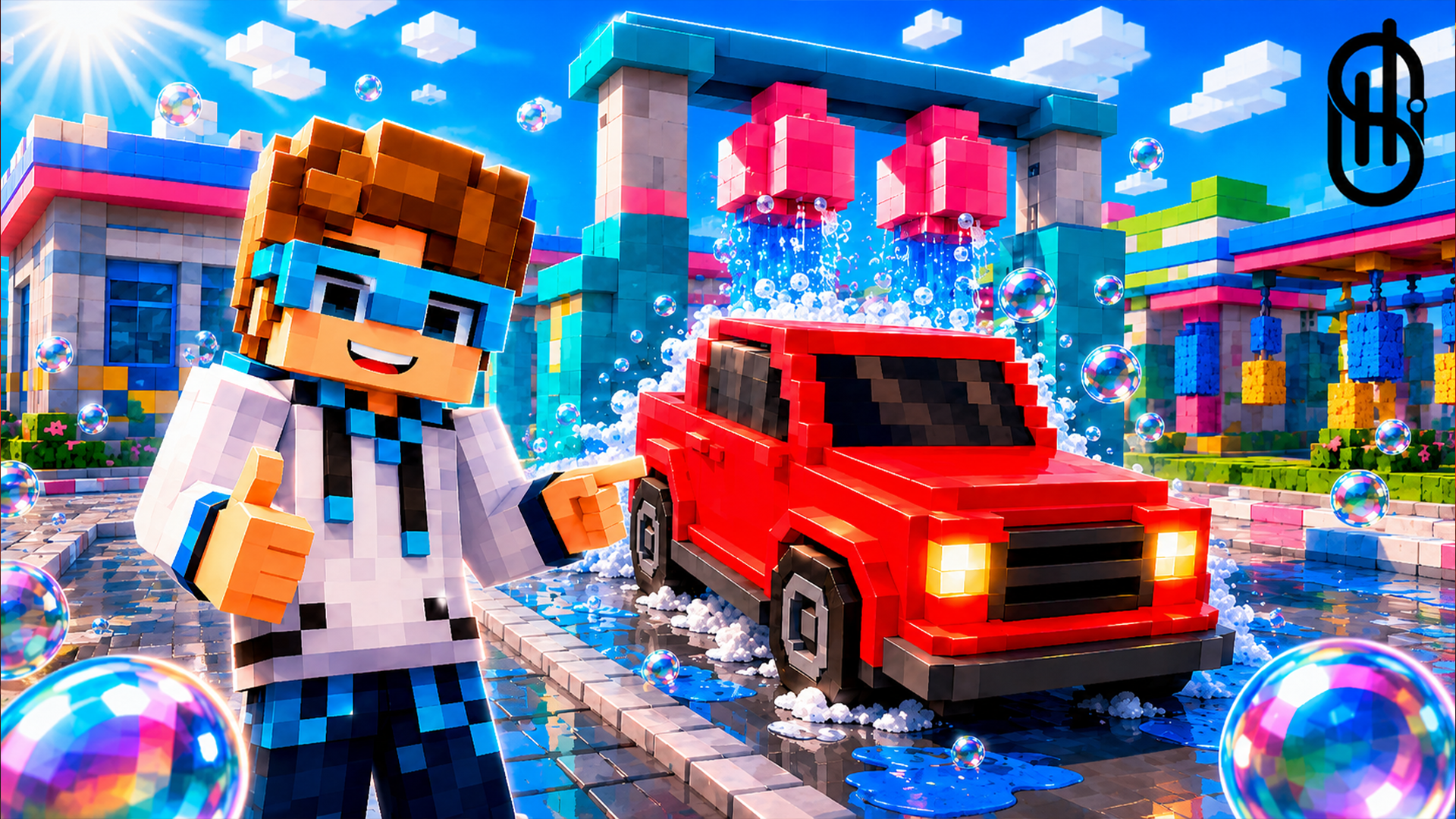 Mine Obby 3D: Car Wash Tycoon