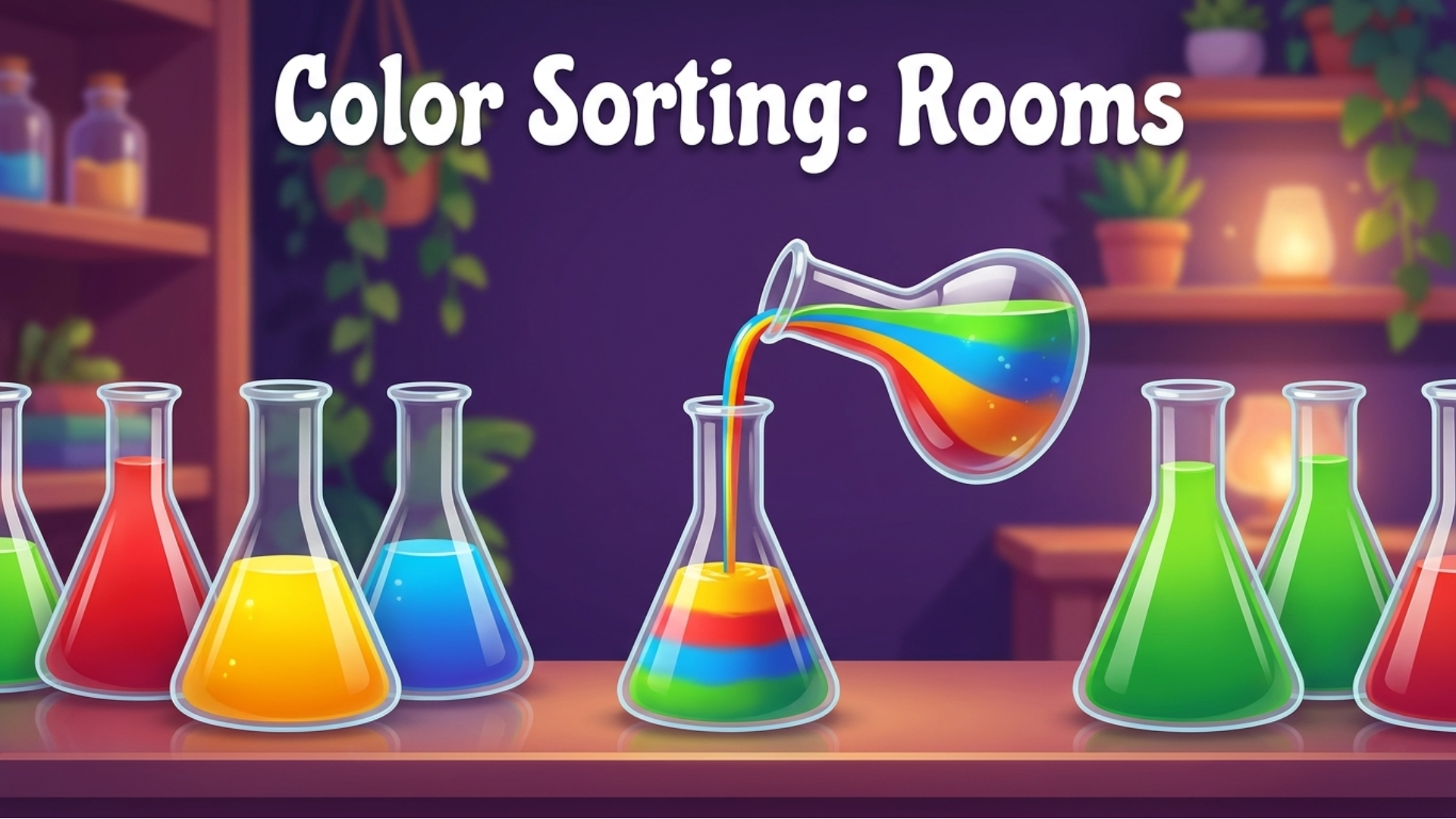 Color Sorting: Rooms