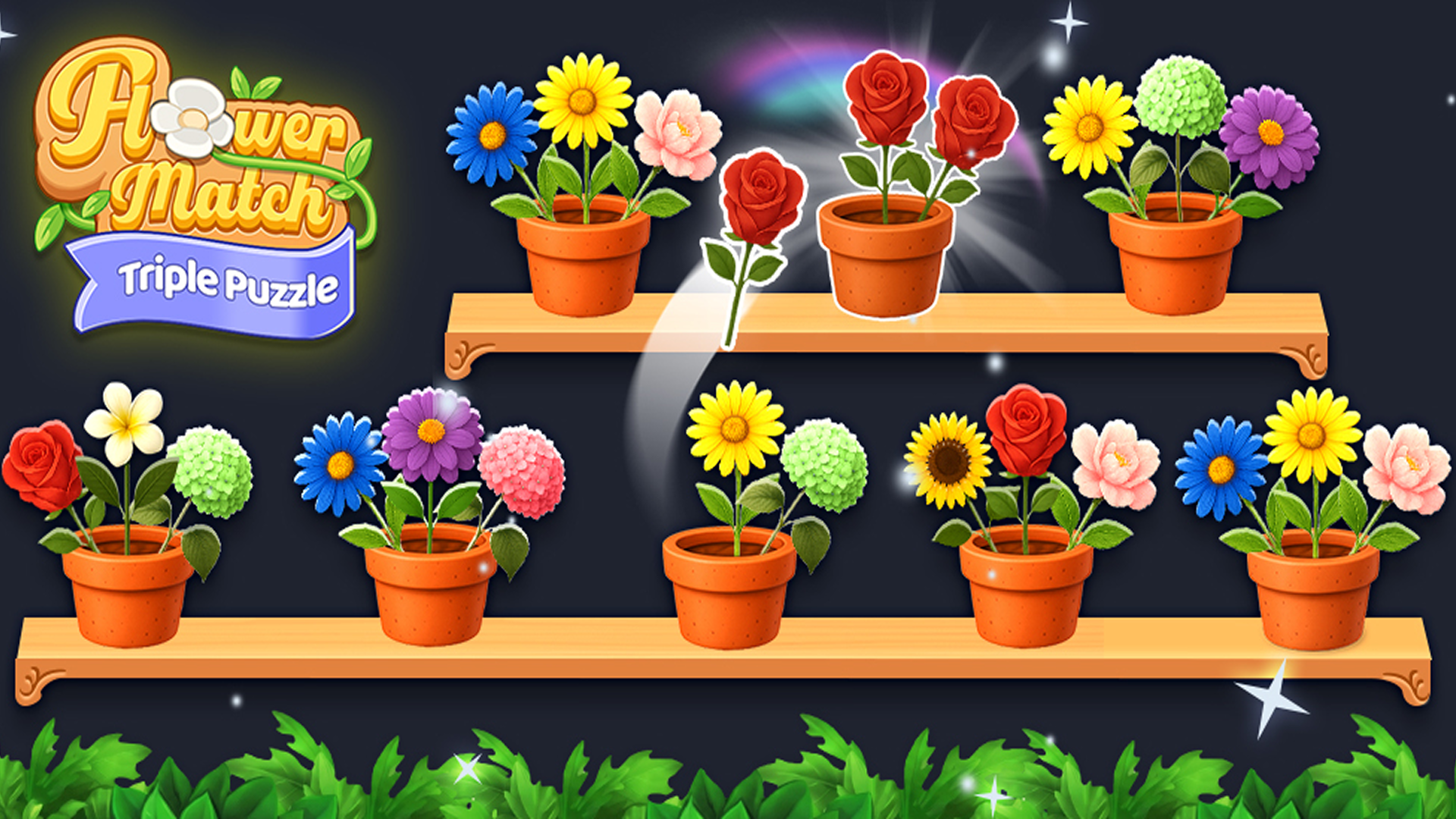 Flower Merge - Triple Puzzle