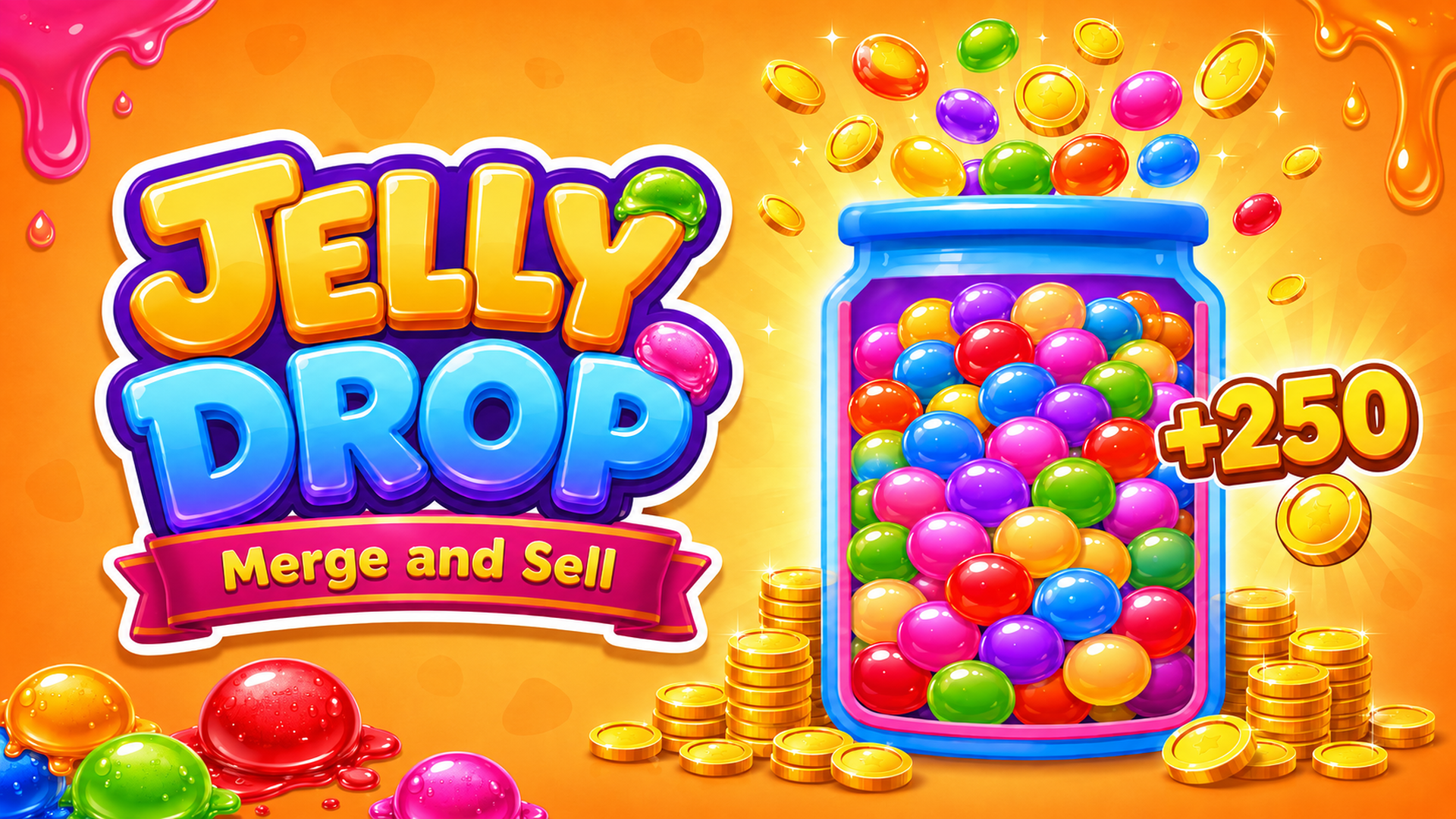 Jelly Drop: Merge & Sell