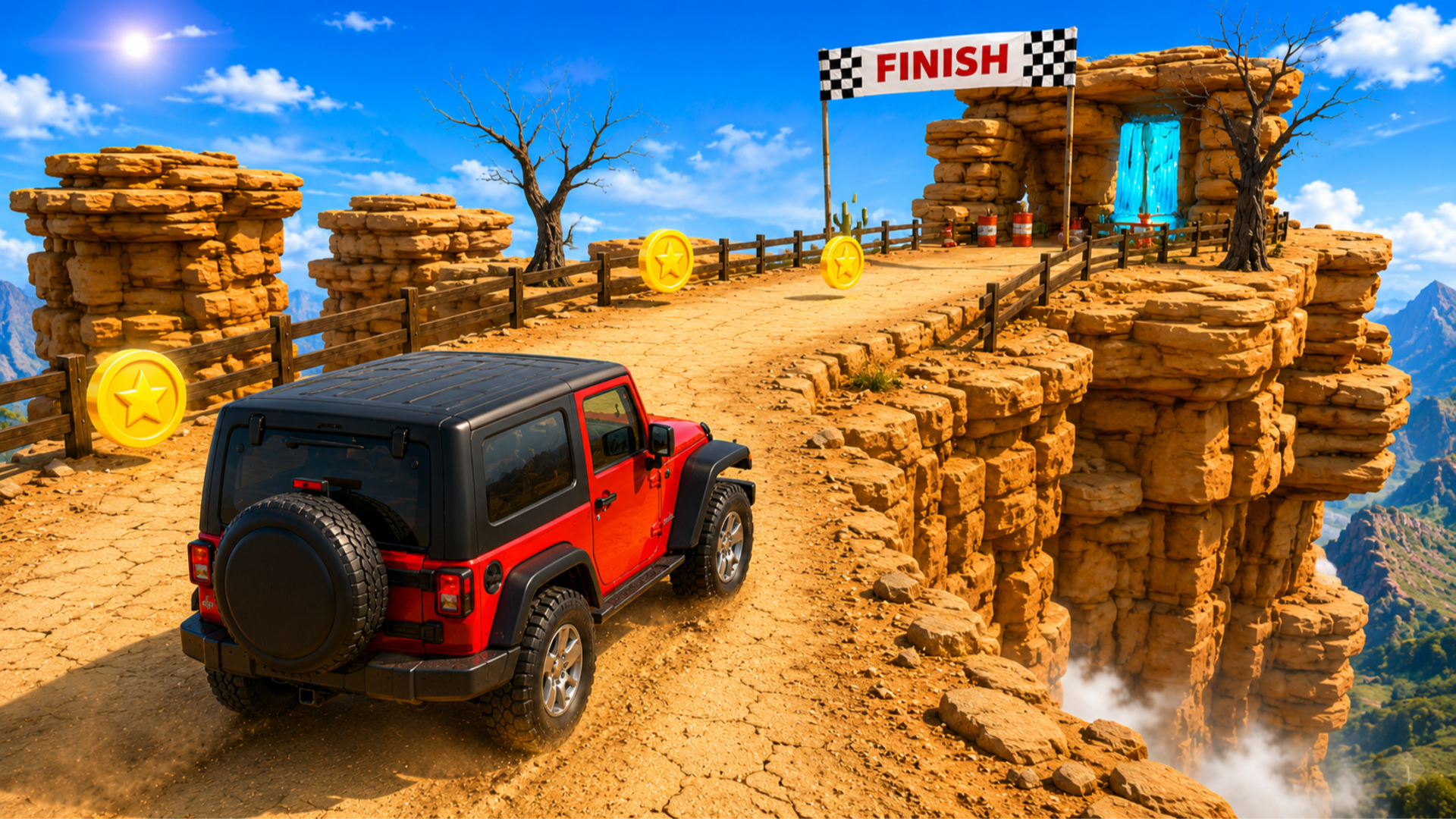 Offroad Jeep Driving Mountain Climb