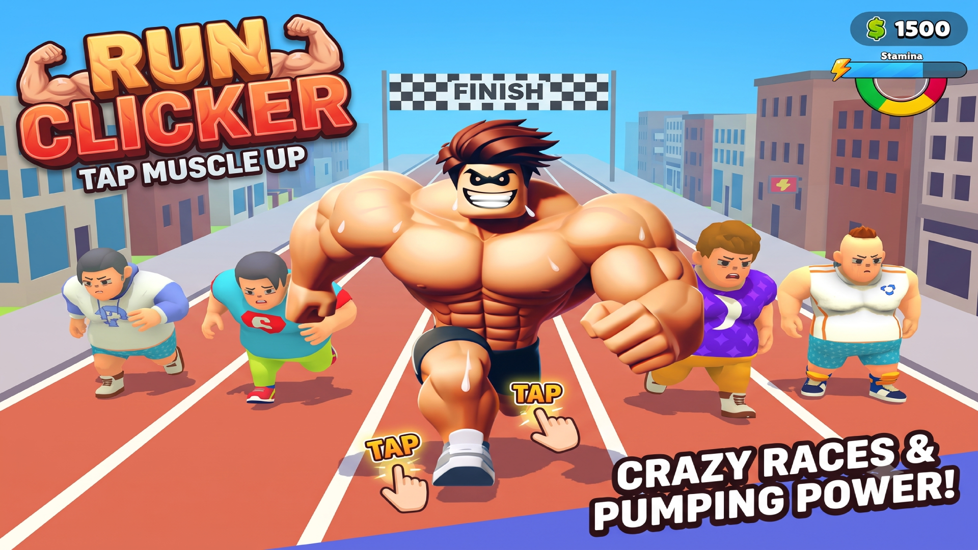 Run Clicker: Tap Muscle Up