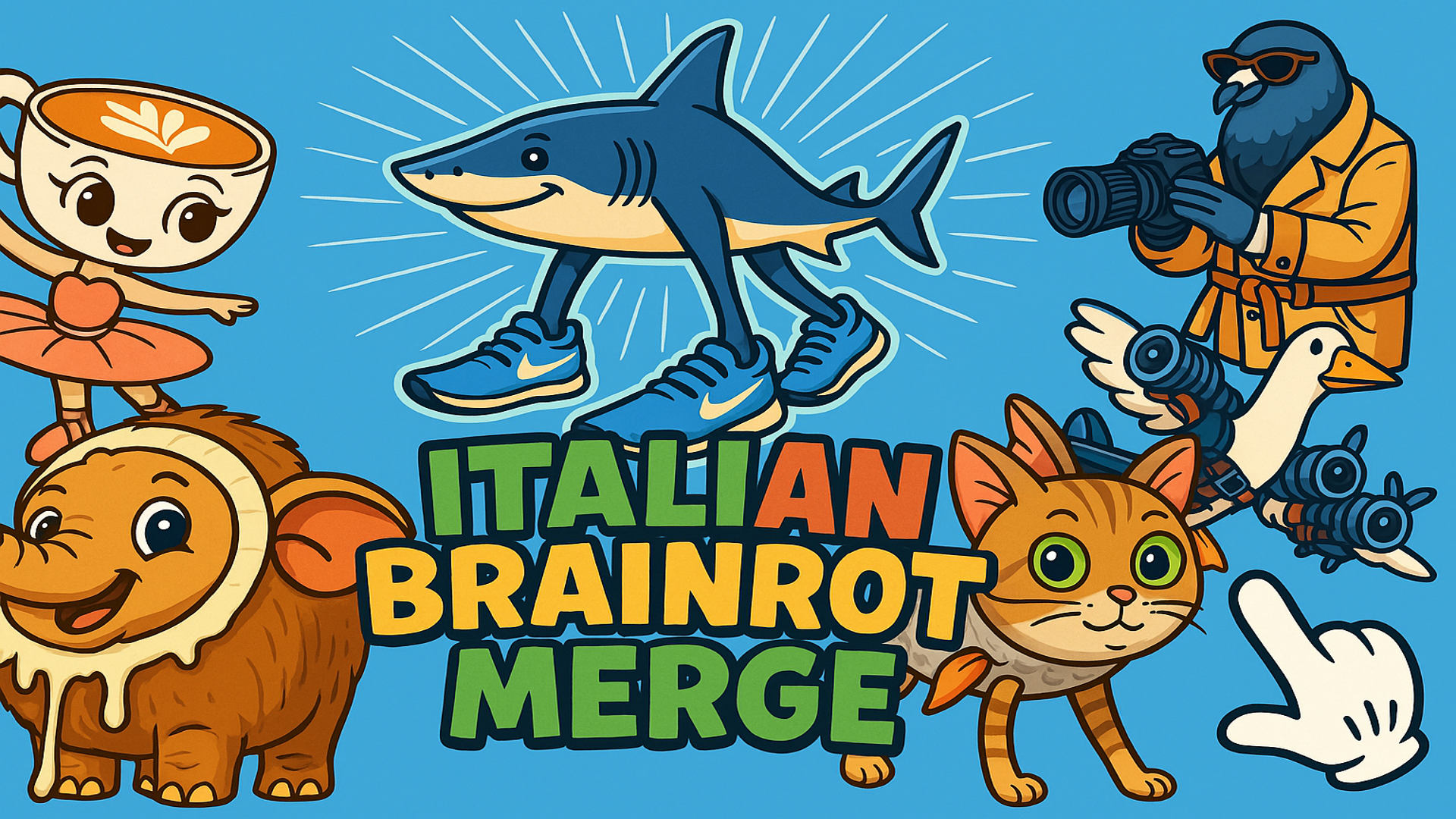 Italian Brainrot: Animals Merge Puzzle