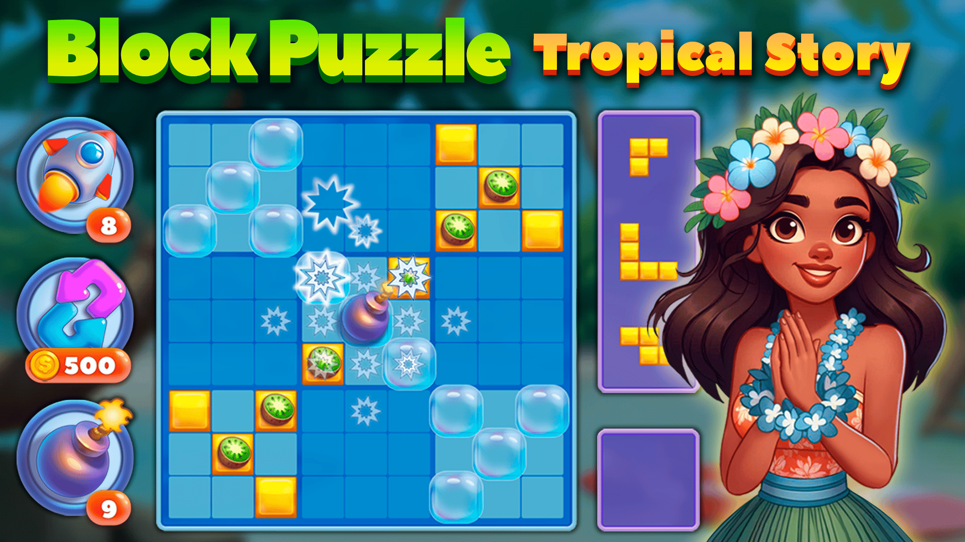Block Puzzle Tropical Story