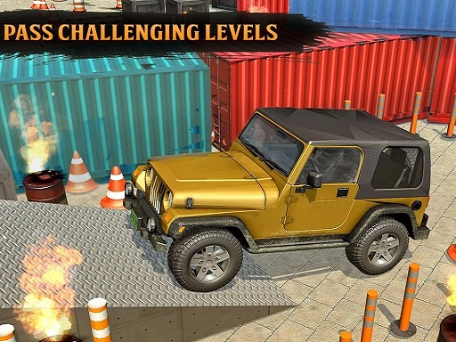 經典真實4x4吉普車停車駕駛遊戲