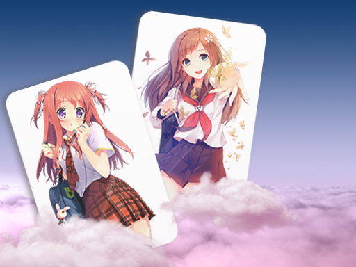 動漫女孩記憶卡牌