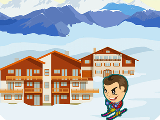 雪地蛇形滑行