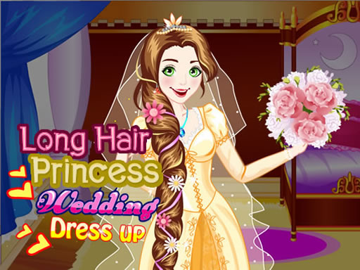 长发公主婚礼服饰