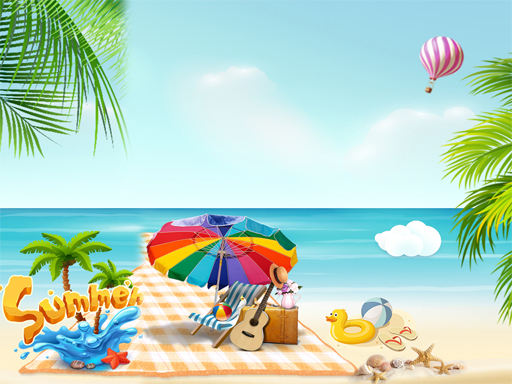 夏日海滩拼图