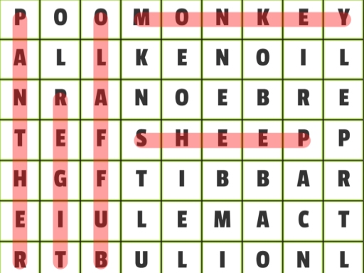 動物單字尋找