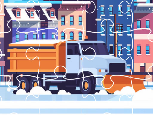 雪地卡车拼图