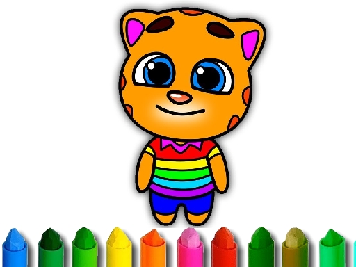 湯姆說話 Coloring 書