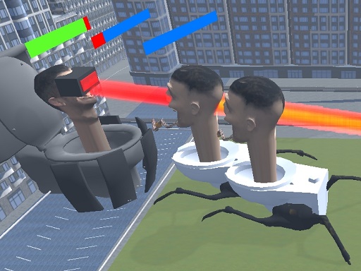 Merge Toilet Skib Fight