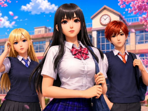 高中女生課堂生活