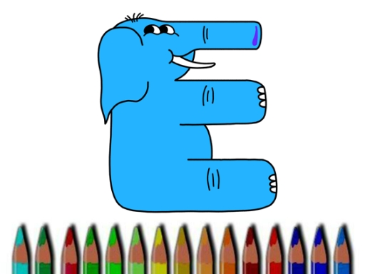 字母塗色書
